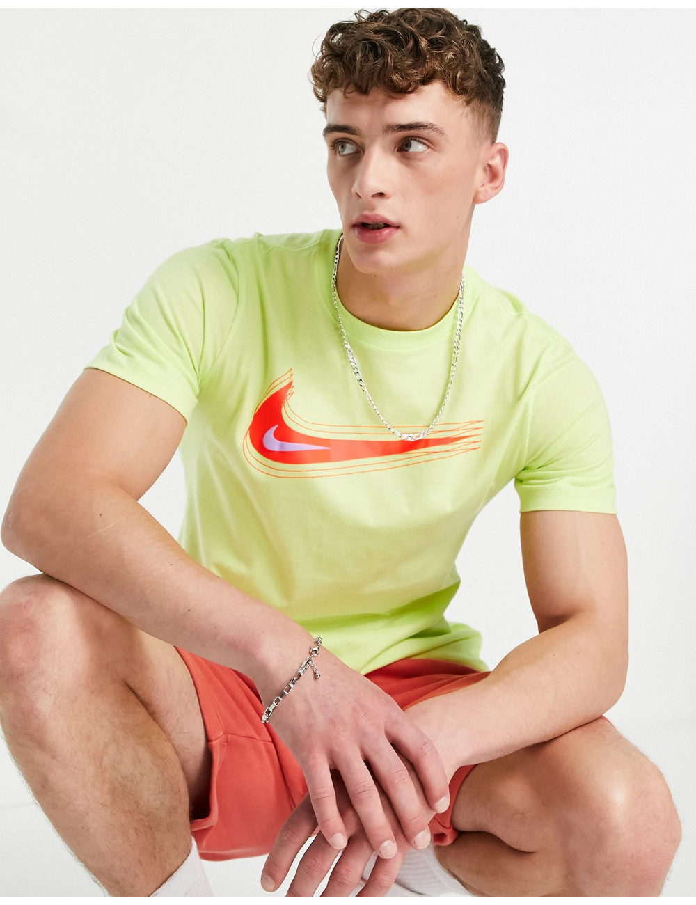 Nike Swoosh t-shirt in lime...