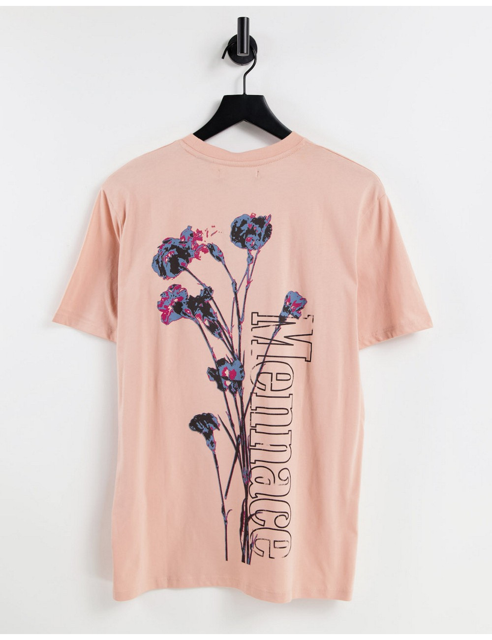 Mennace t-shirt with floral...