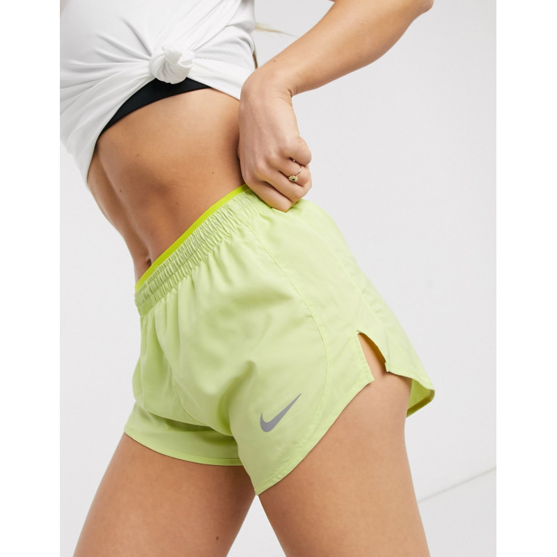 Nike Tempo 3in shorts in lime