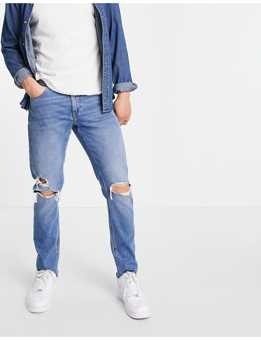 ASOS DESIGN slim jeans with...