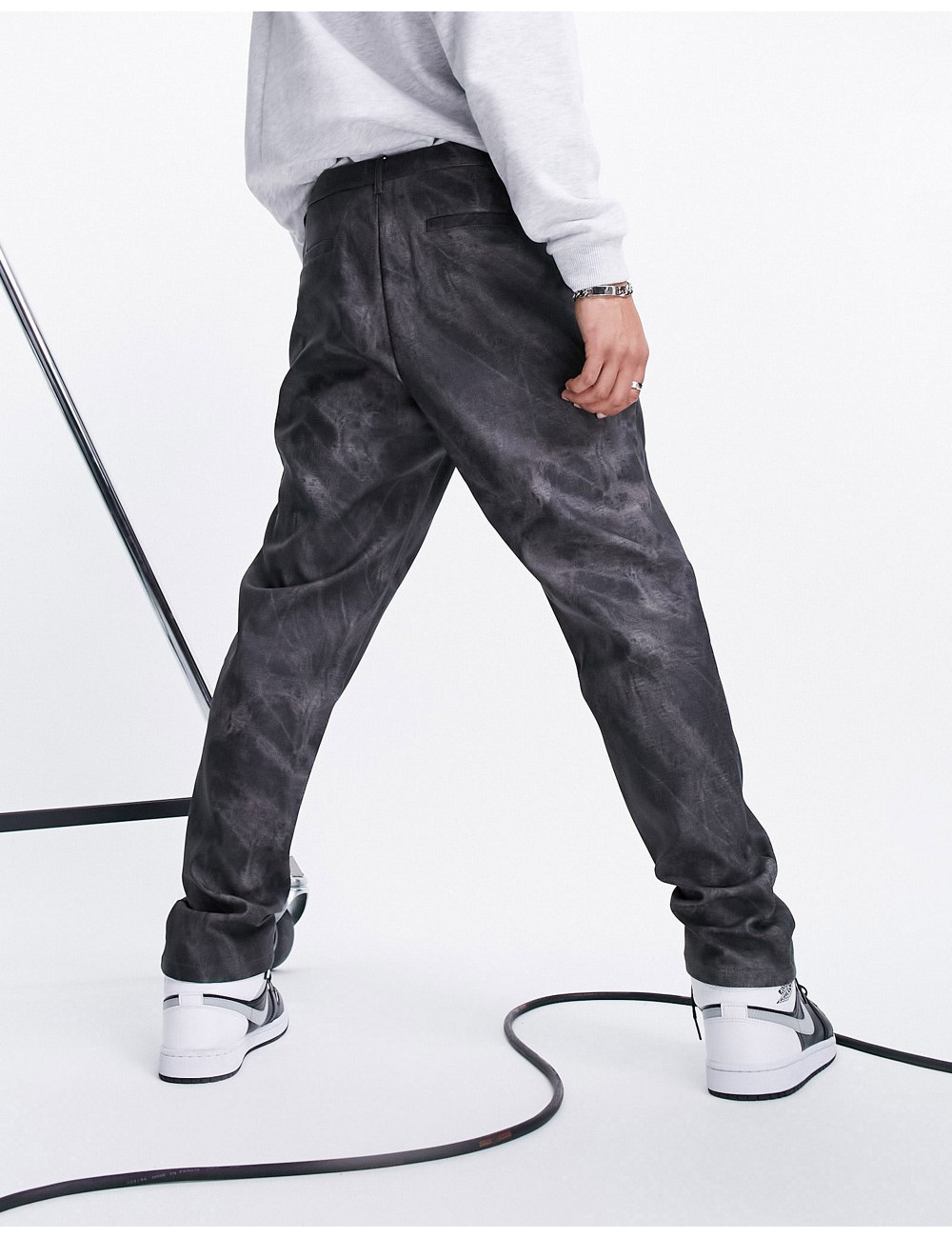 ASOS DESIGN tapered faux...