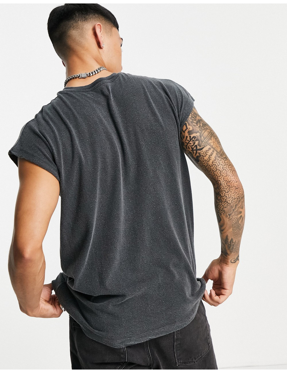 Topman oversized tank with...