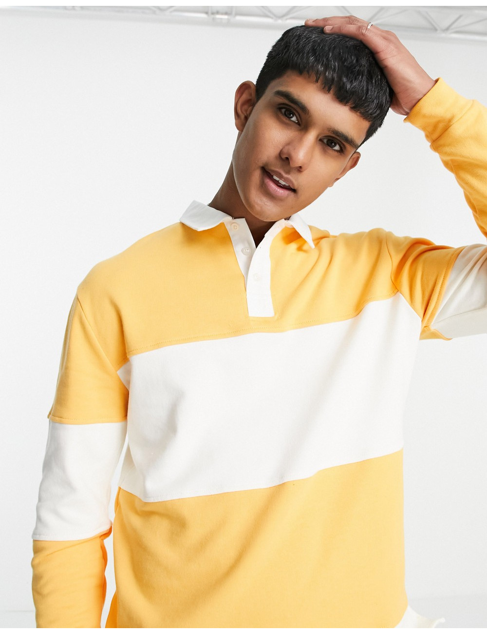 Topman striped rugby polo...