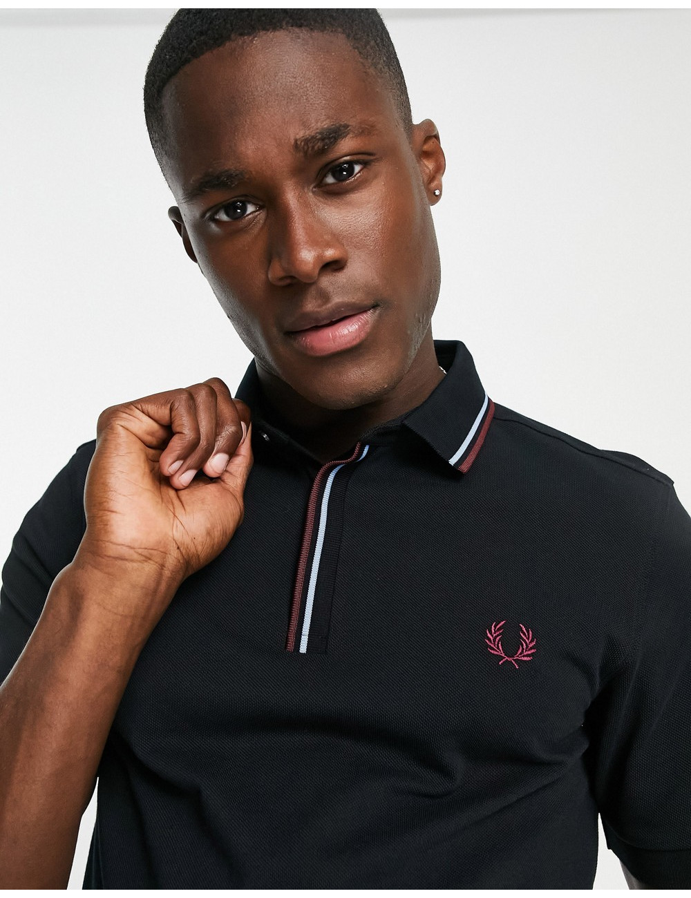 Fred Perry tipped placket...