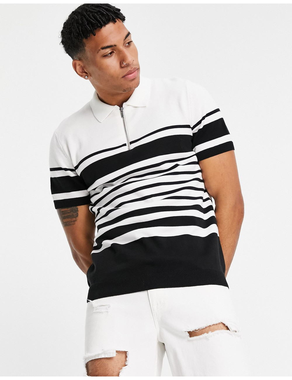 Topman knitted horizontal...