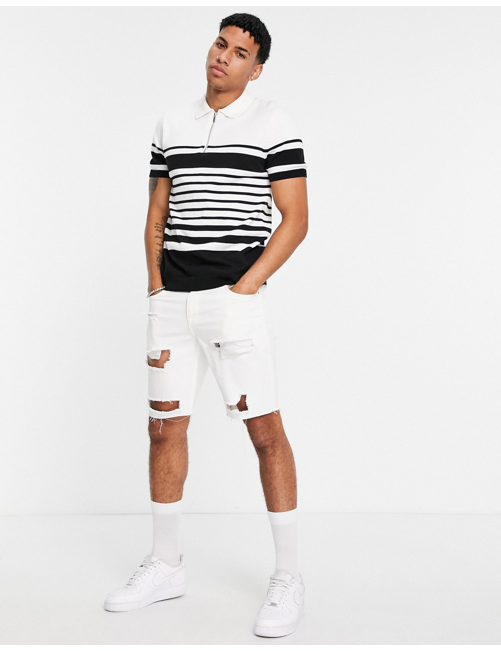 Topman knitted horizontal...