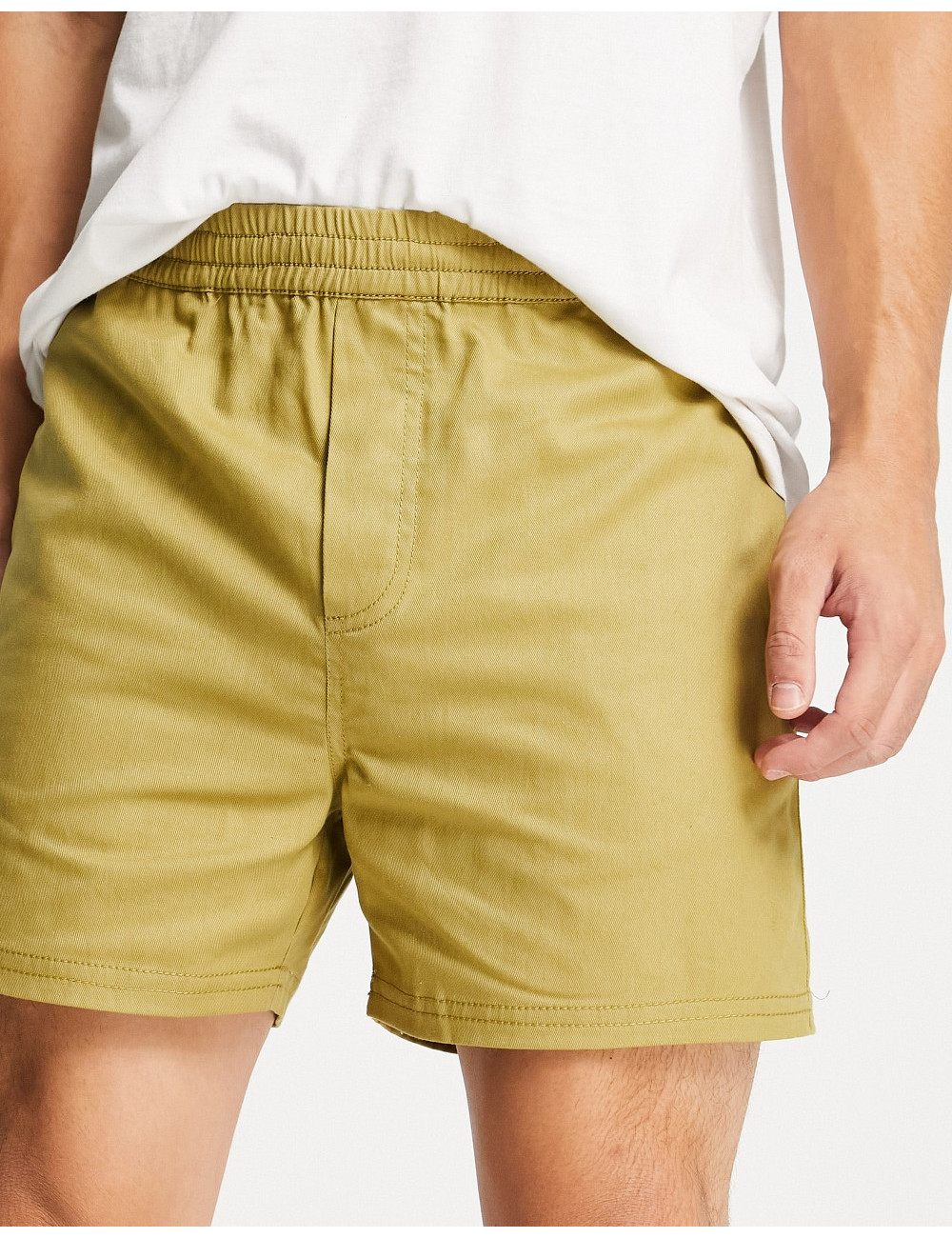 COLLUSION shorts in khaki...