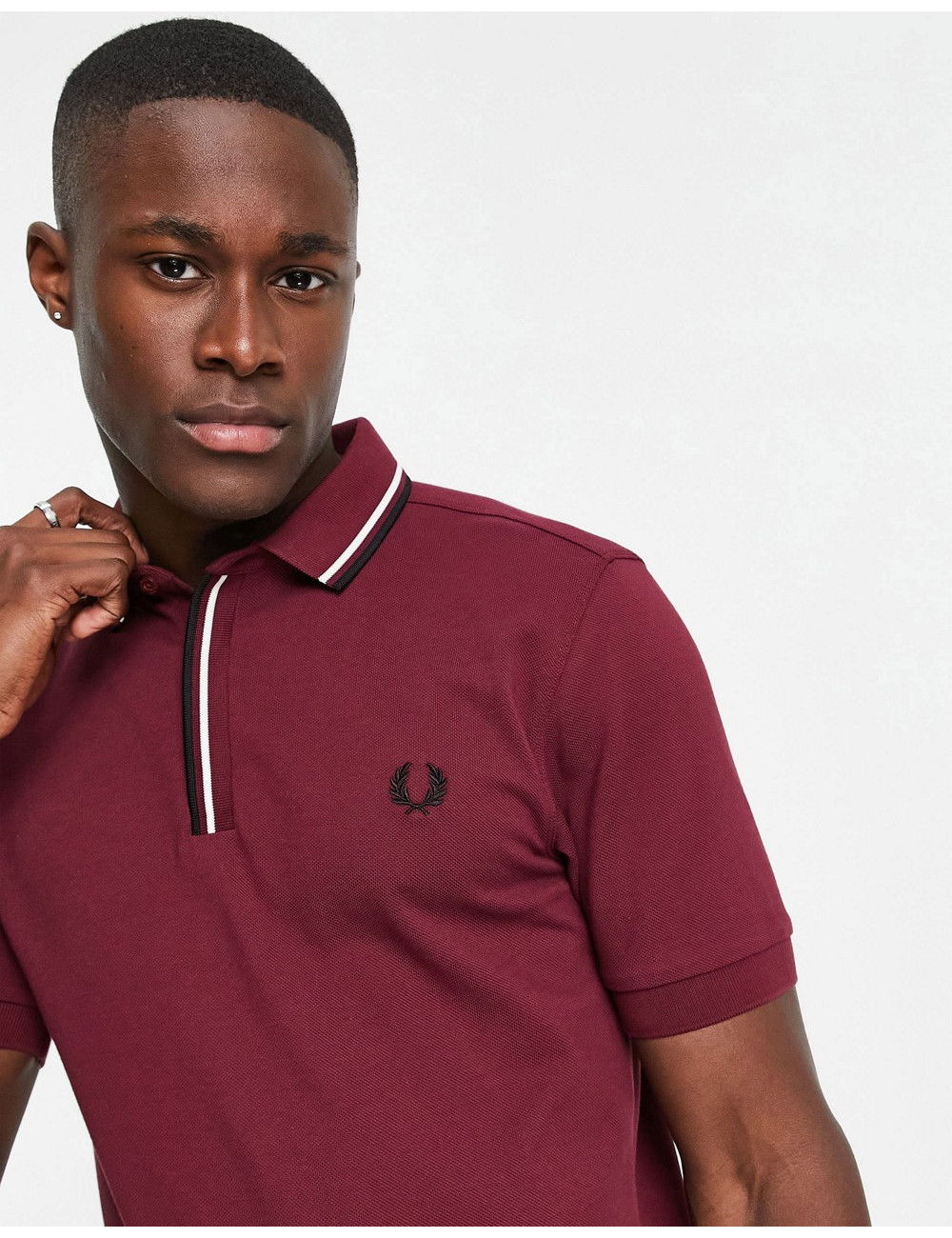 Fred Perry tipped placket...