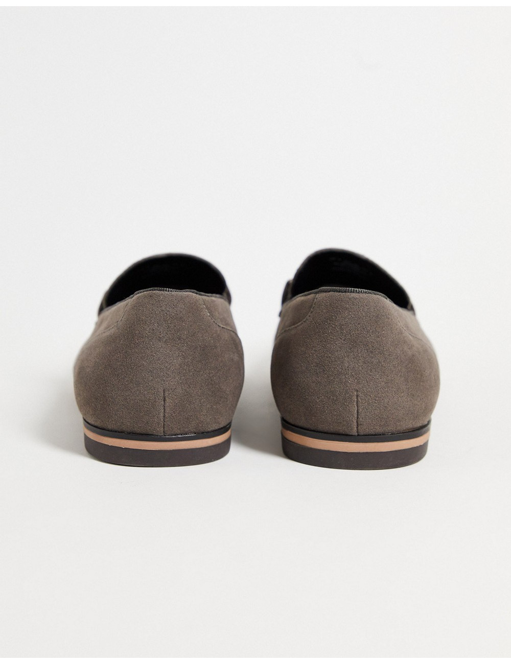 ASOS DESIGN loafers in grey...