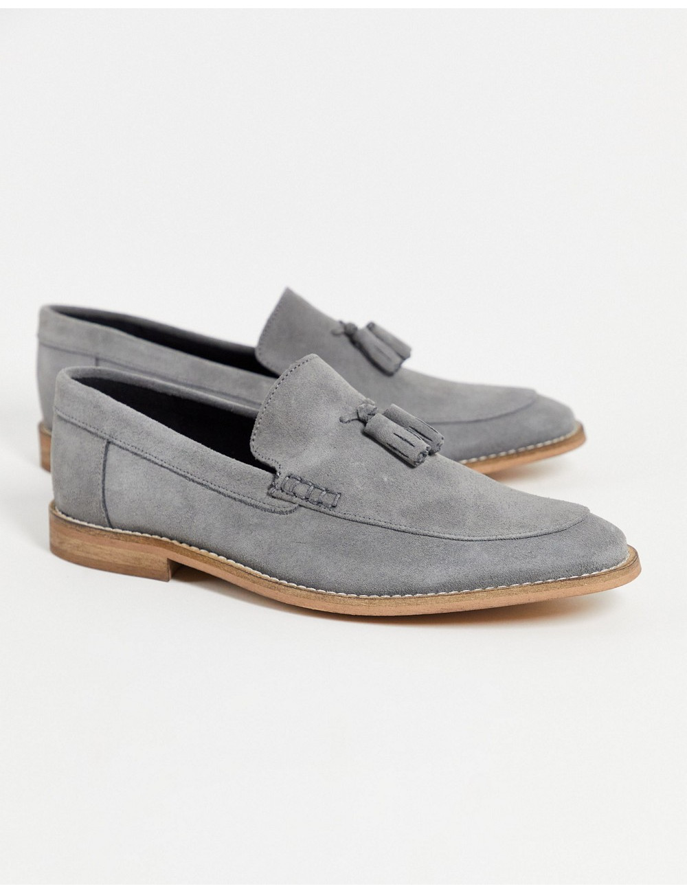 ASOS DESIGN loafers in grey...