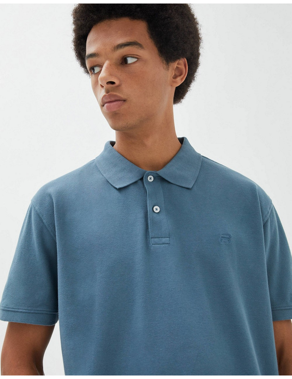 Pull&Bear polo in navy