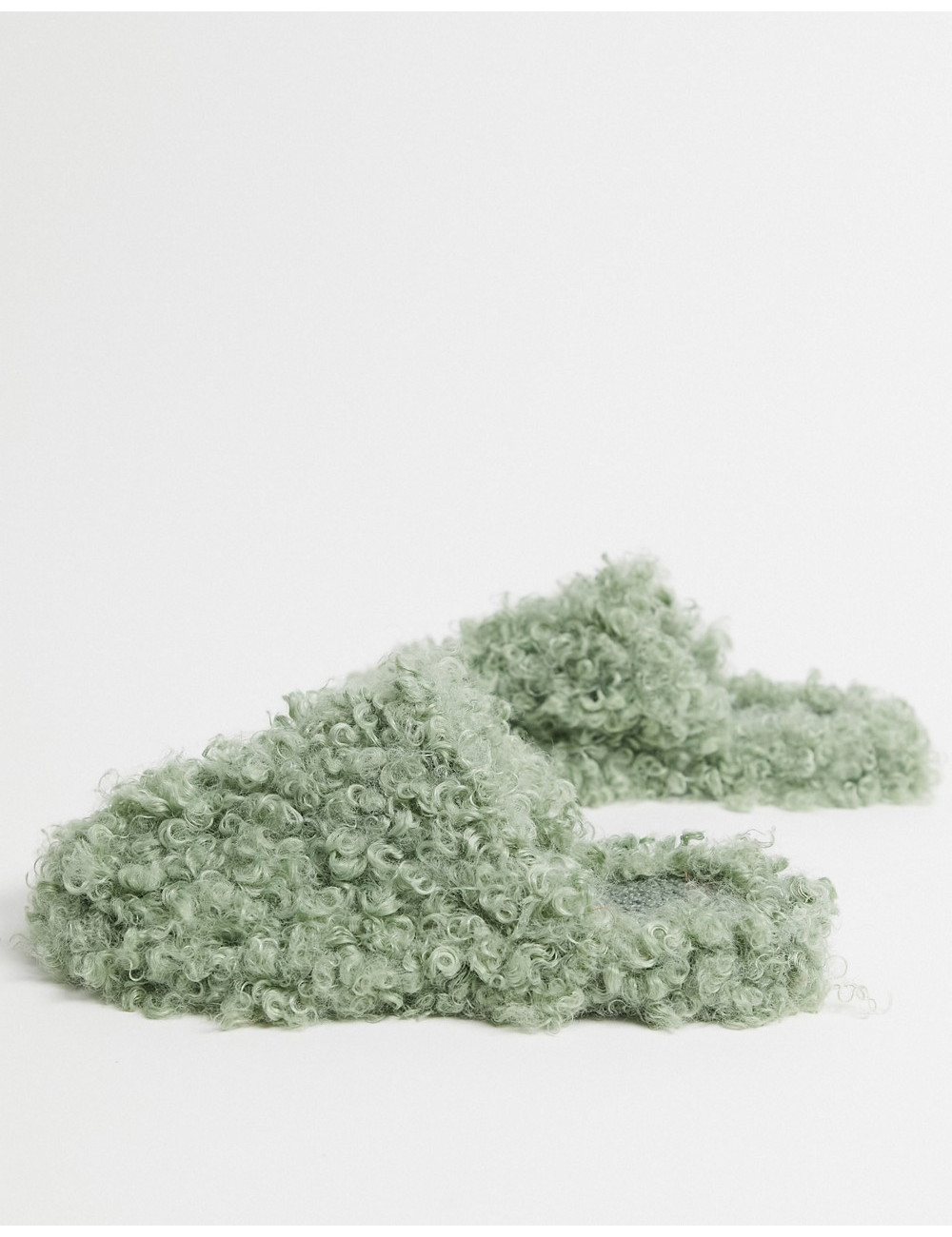 Ego Hot Fuzz slippers in green