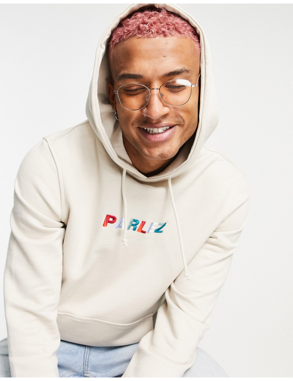 Parlez faded embroidered...