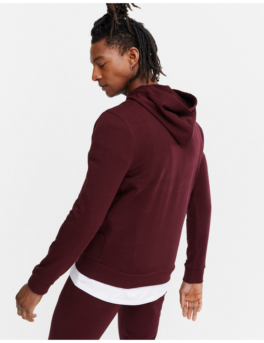 New Look hoodie in burgundy