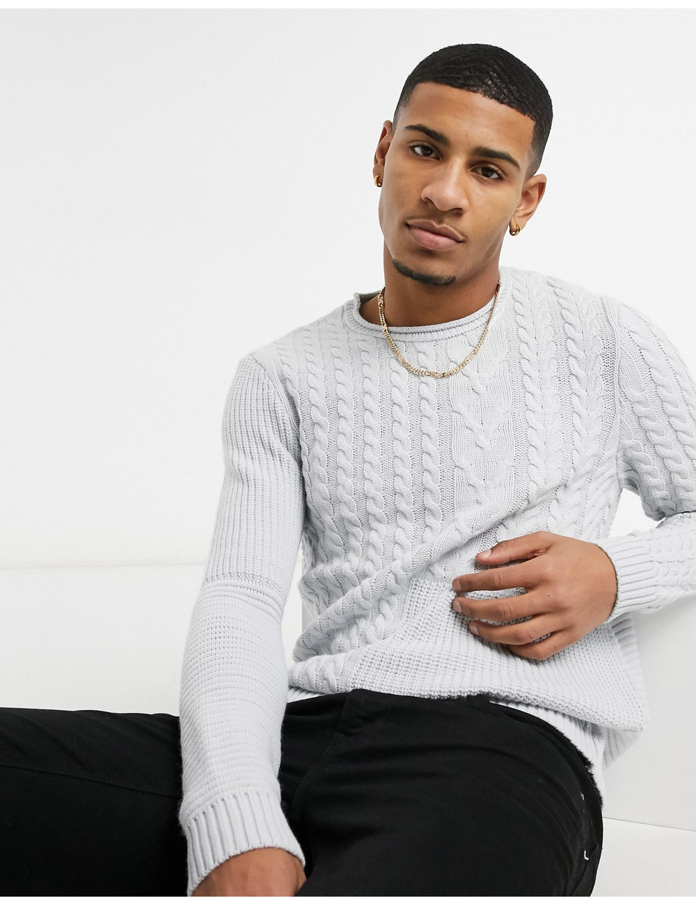 New Look cable knit detail...