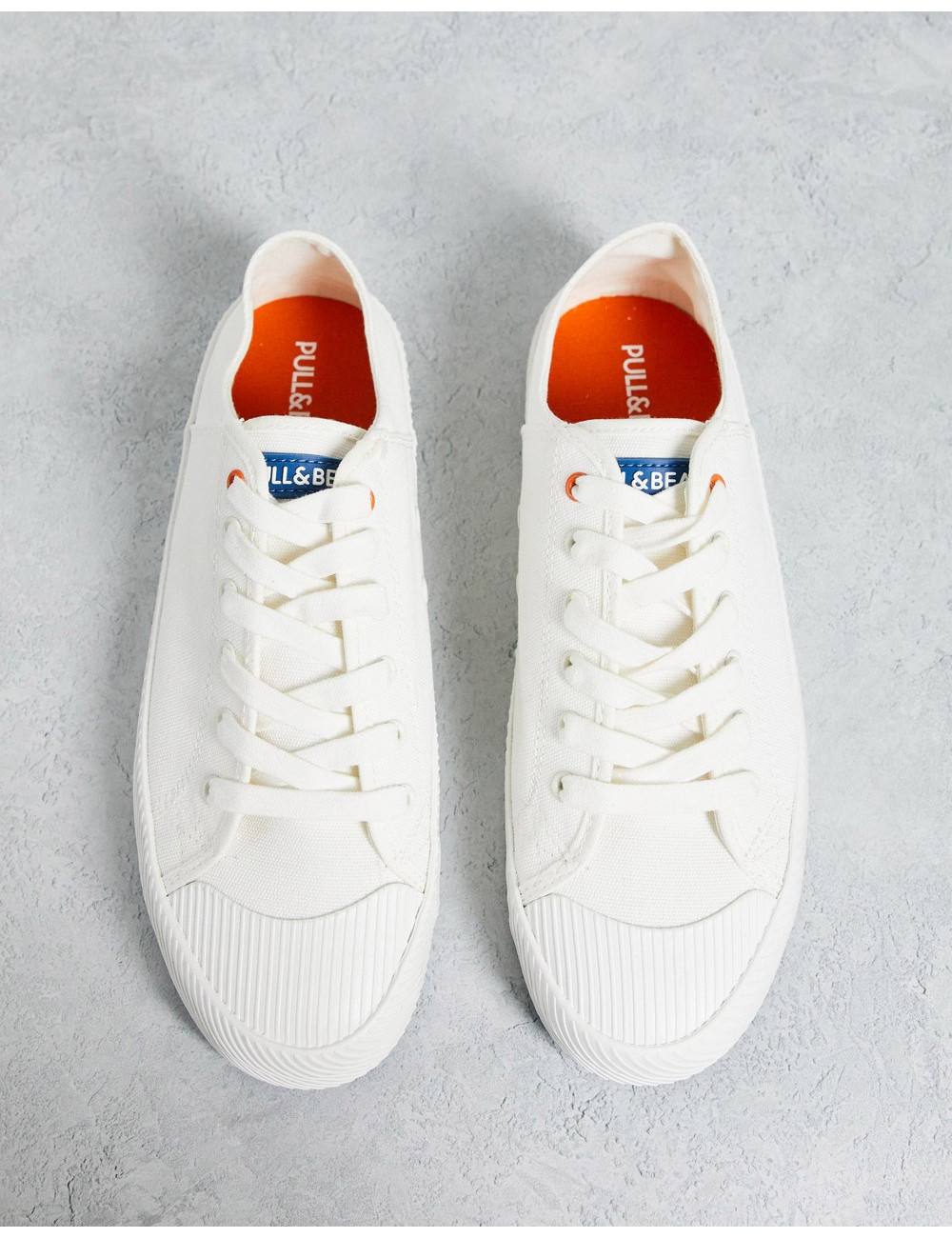 Pull&Bear canvas trainer in...