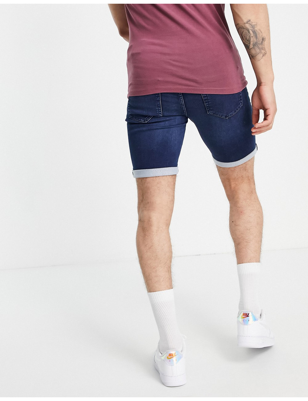 Only & Sons denim shorts in...