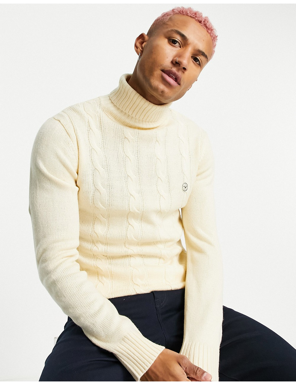 Le Breve heavy cable knit...