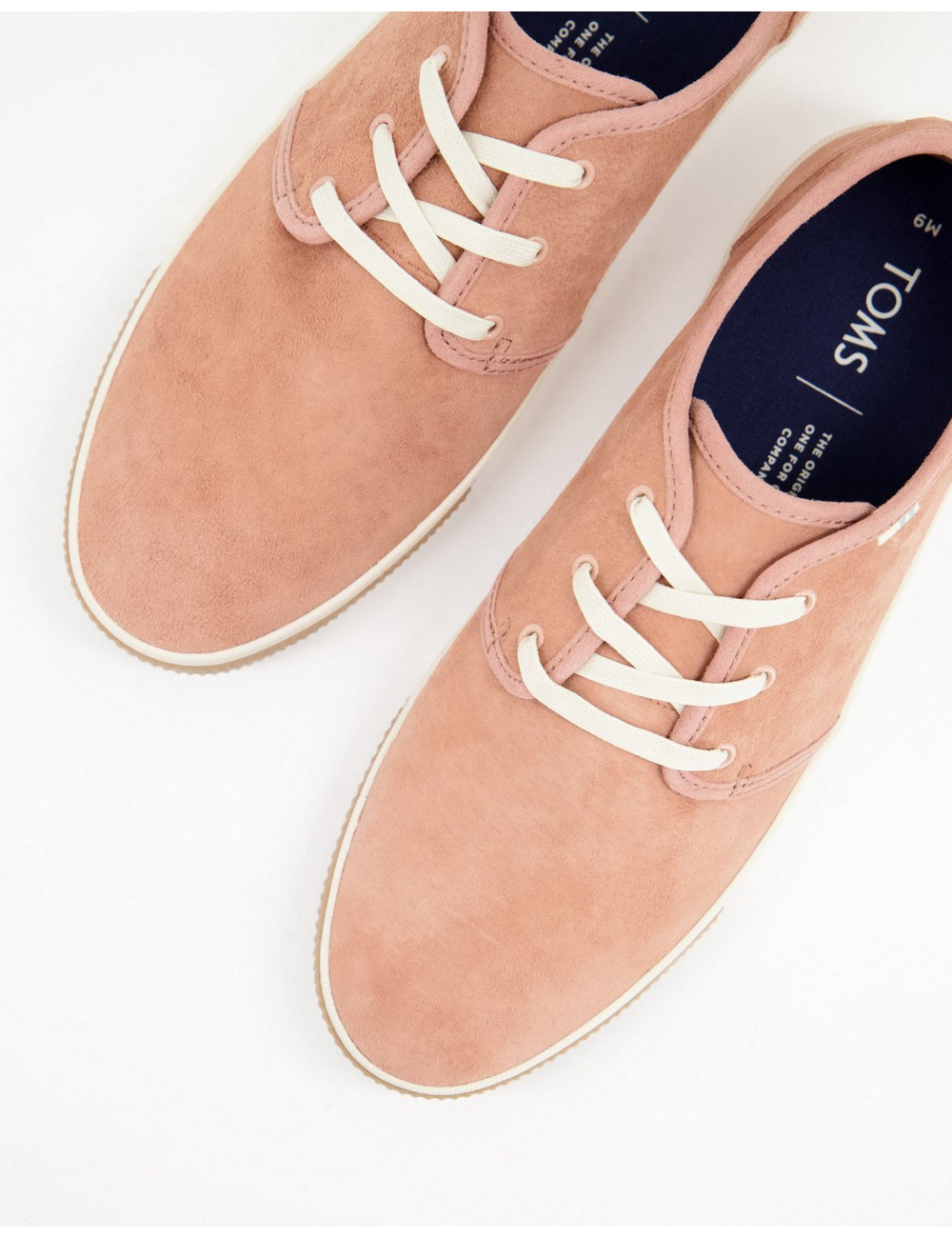 Toms plimsoll trainer in pink