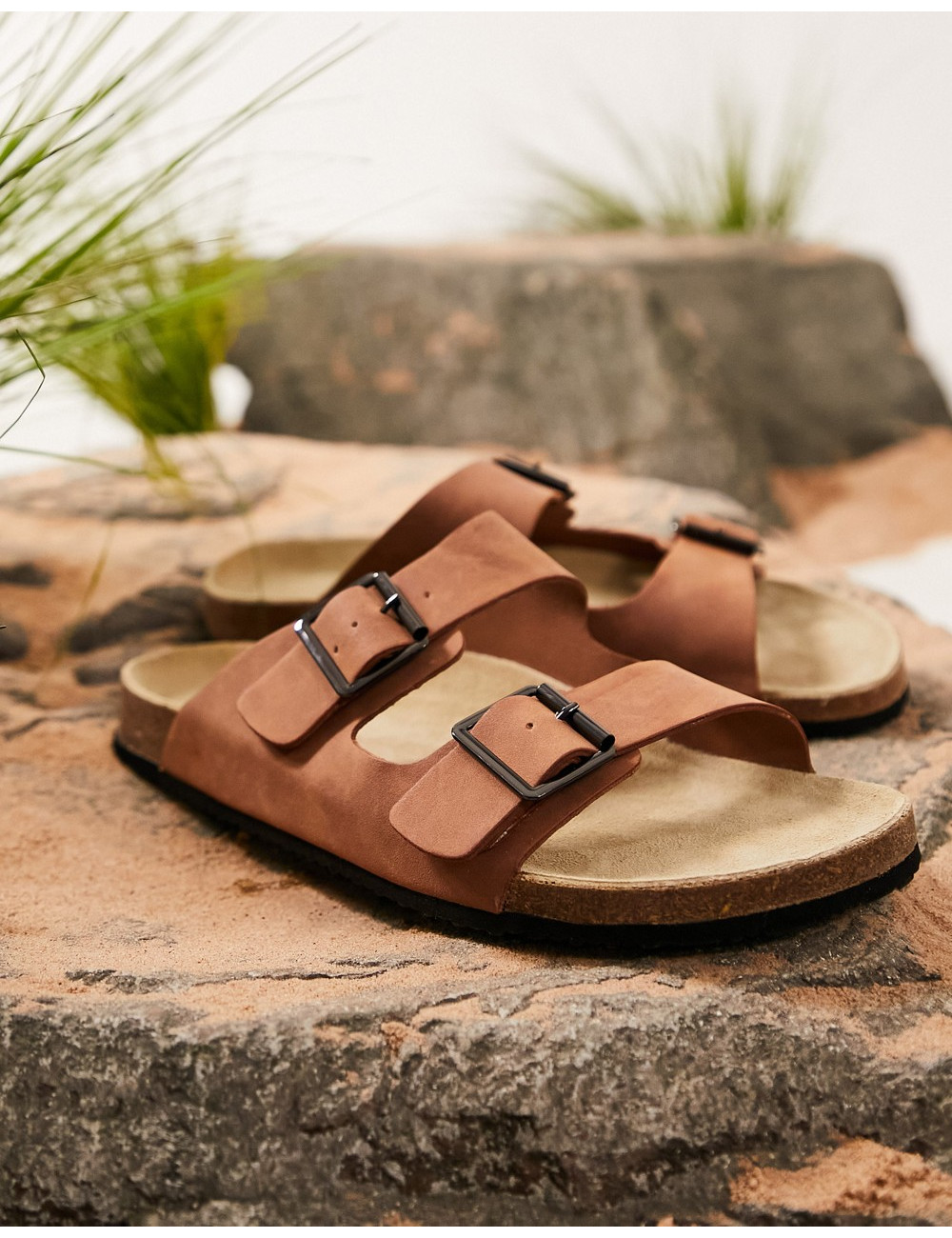 ASOS DESIGN sandals in tan