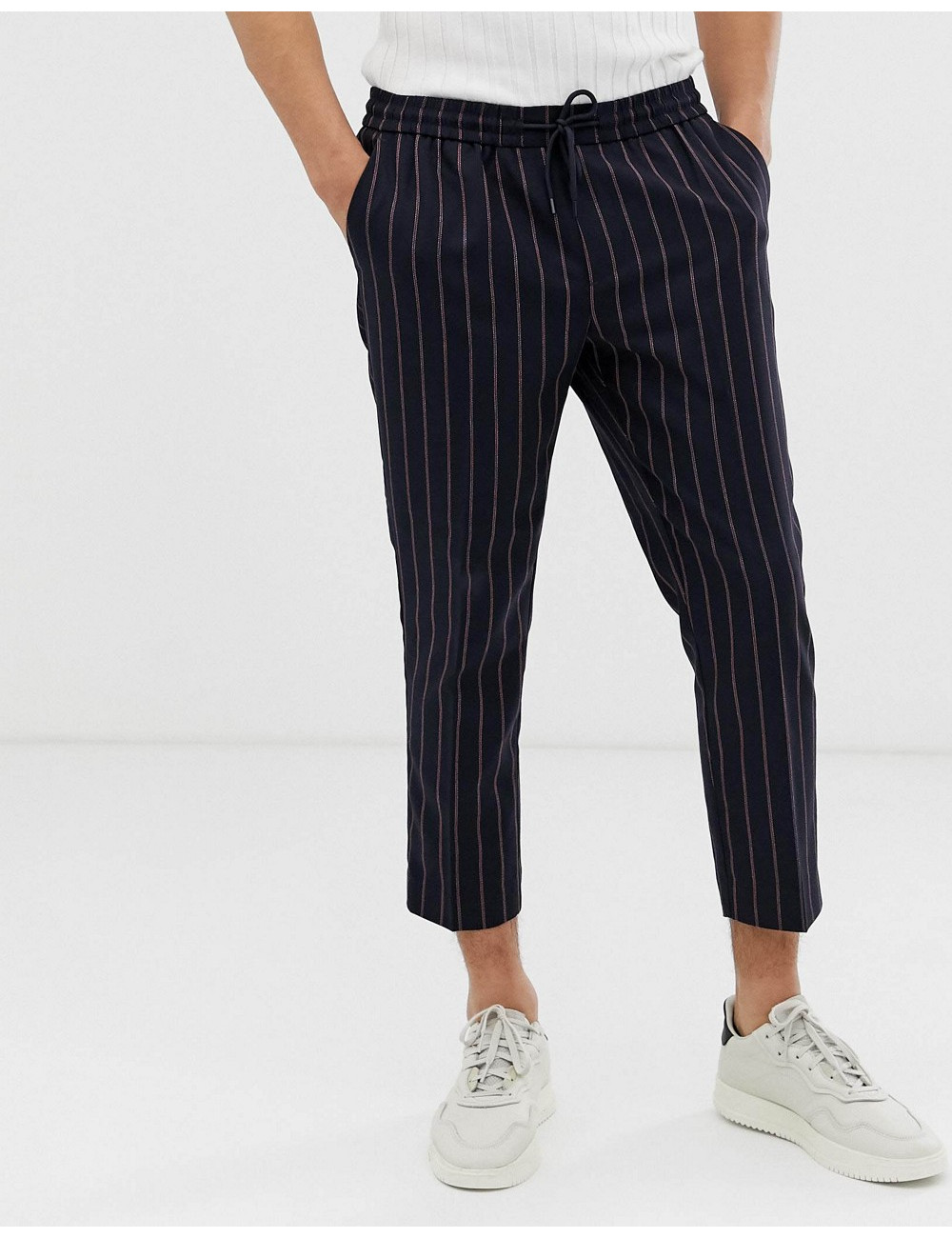 New Look pinstripe trousers...