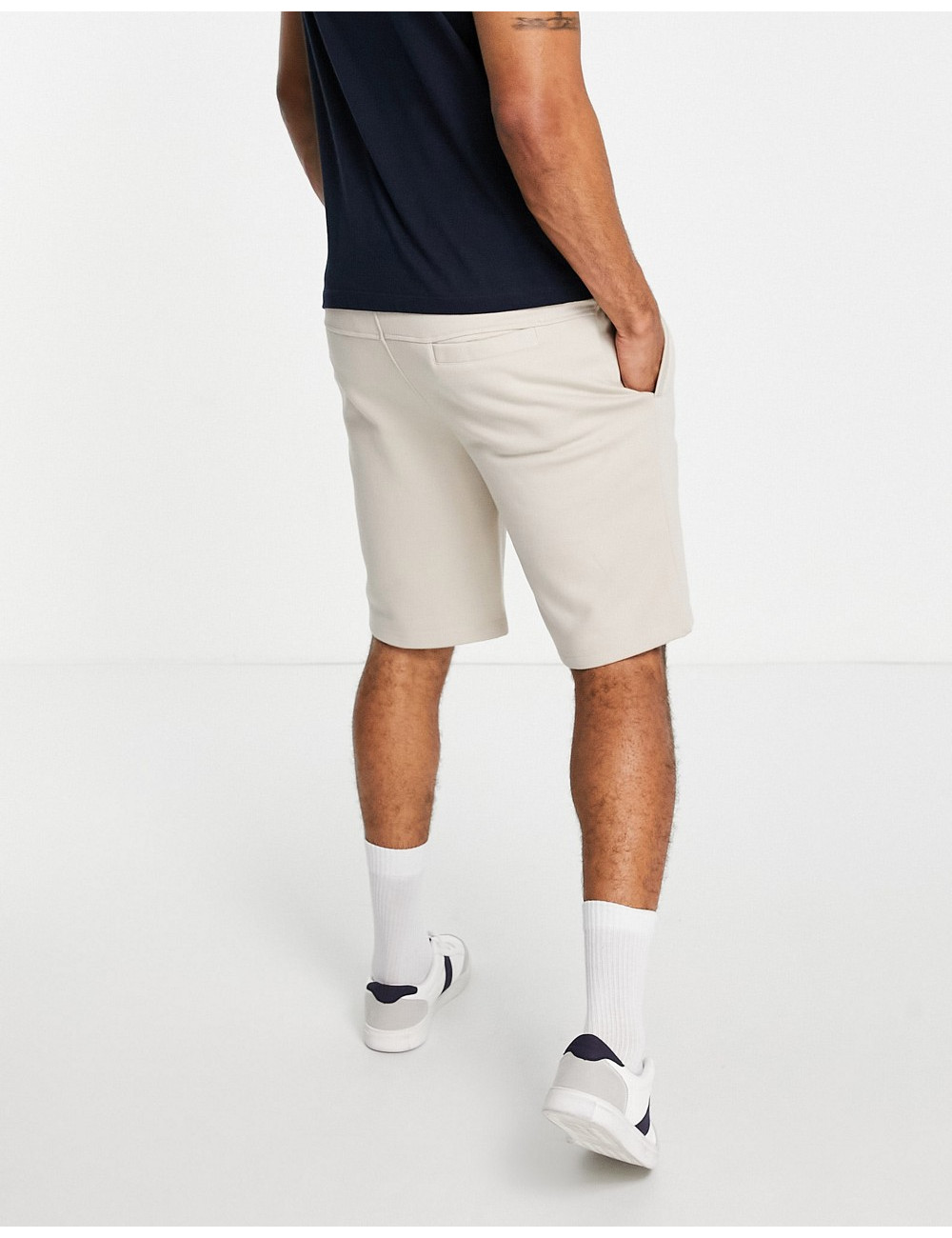 Bench jersey shorts in stone