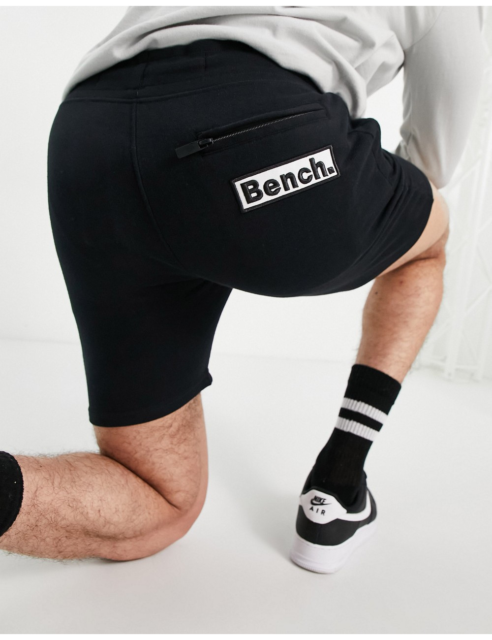 Bench jersey shorts in black