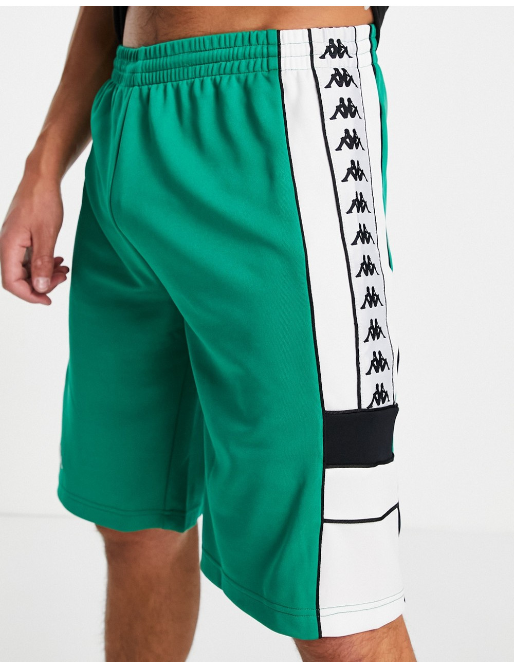 Kappa shorts with side tape...