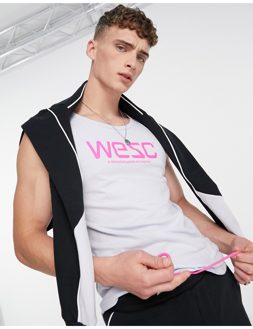 WESC wesc logo vest