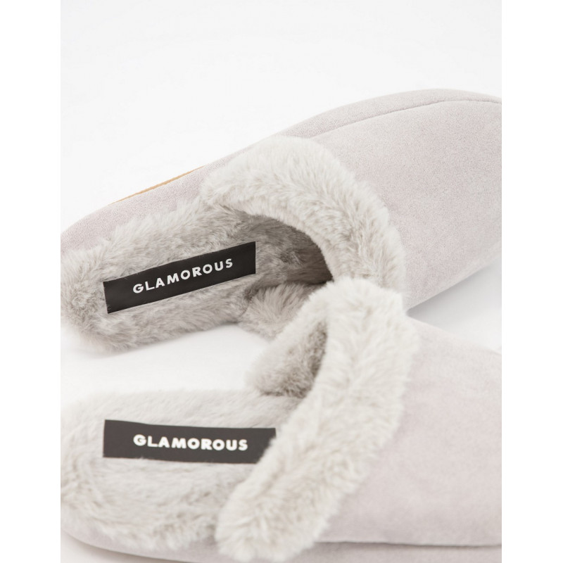 Glamorous fluffy slippers...
