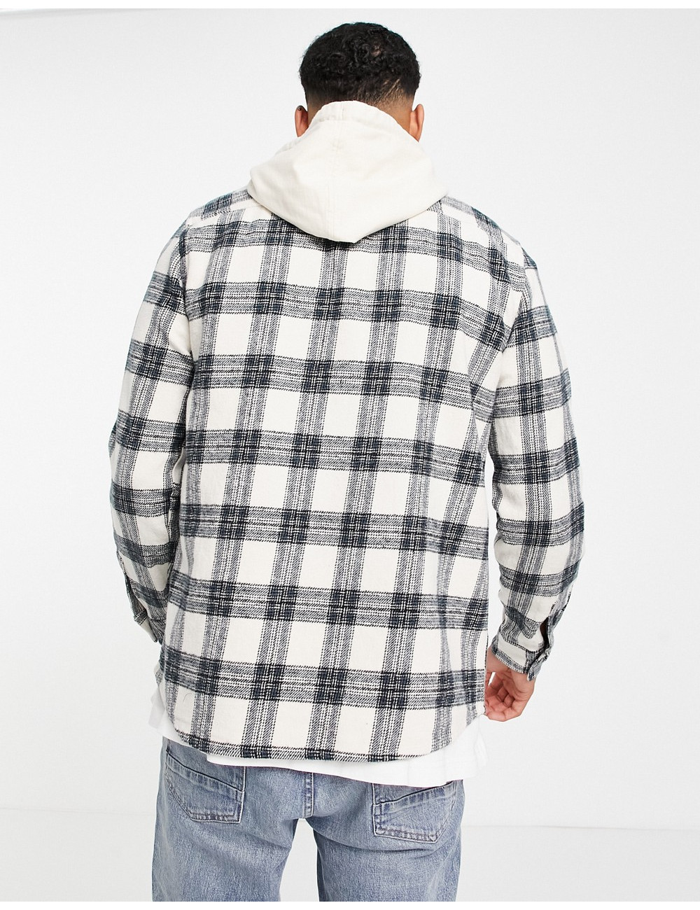 River Island hooded check...