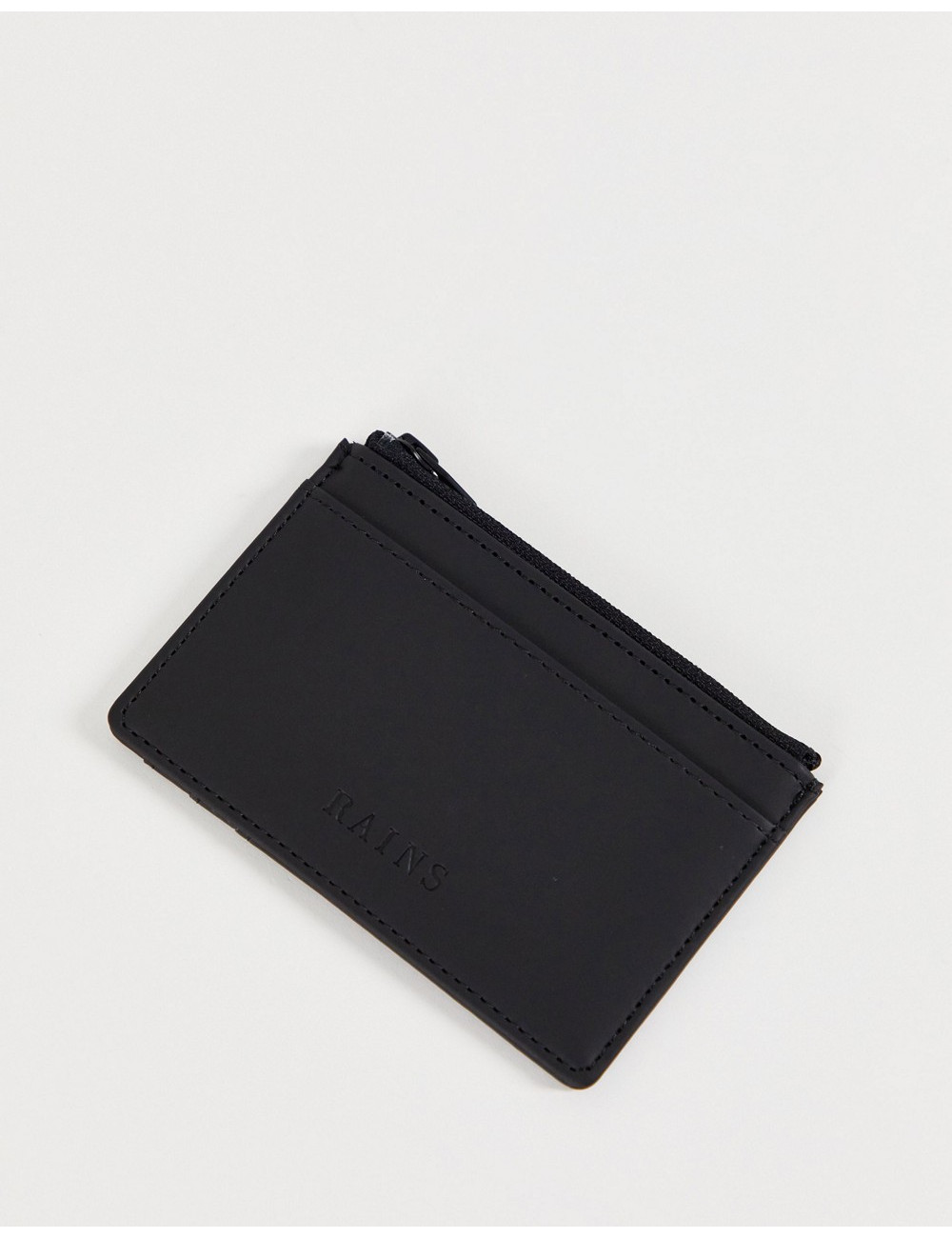 Rains 1645 zip wallet in black