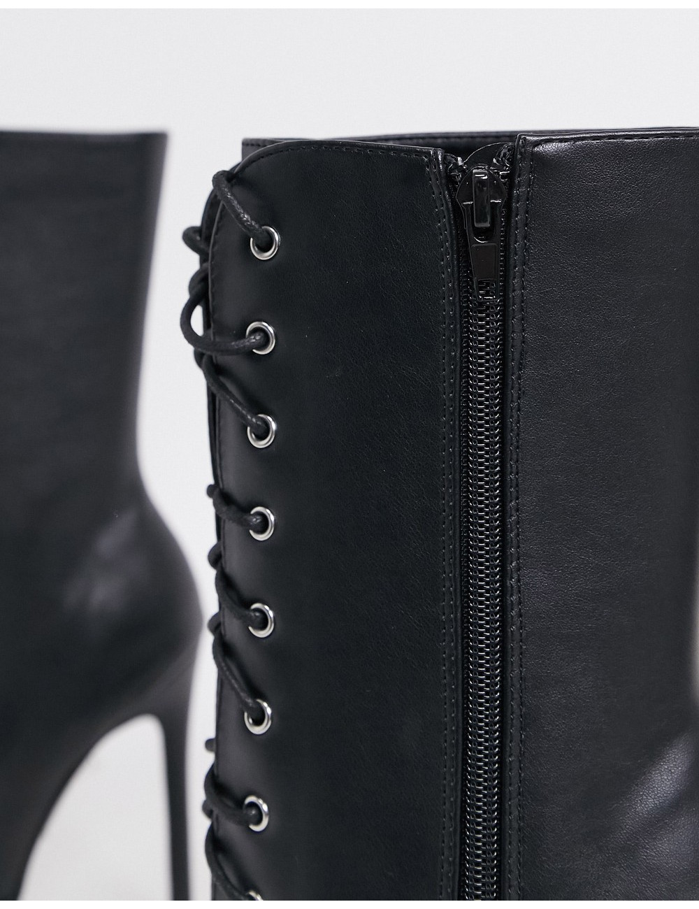 Glamorous lace up boots in...