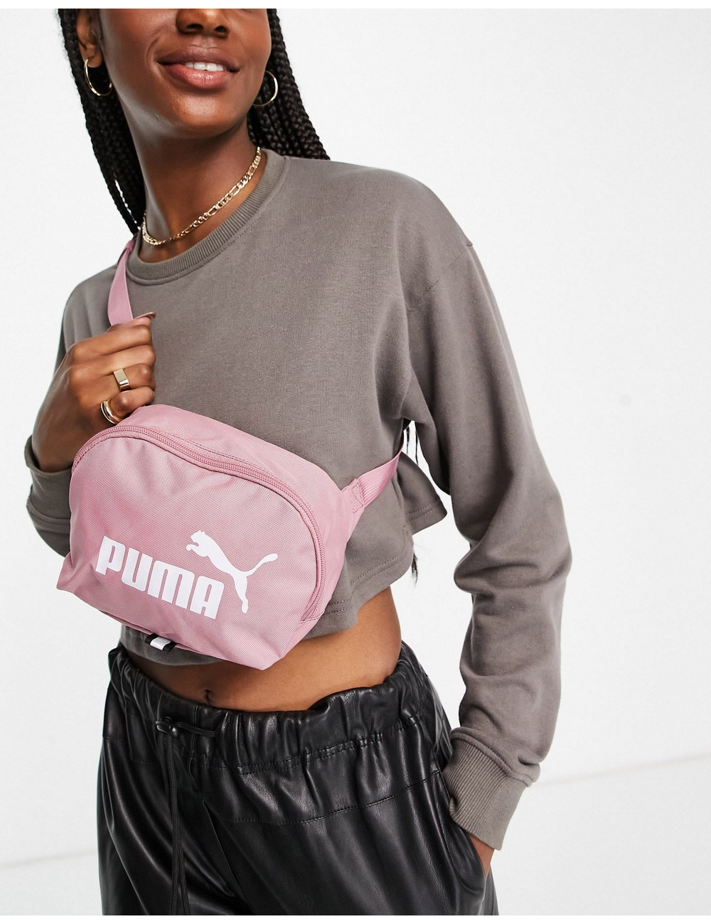 Puma Phase waist bag in pink