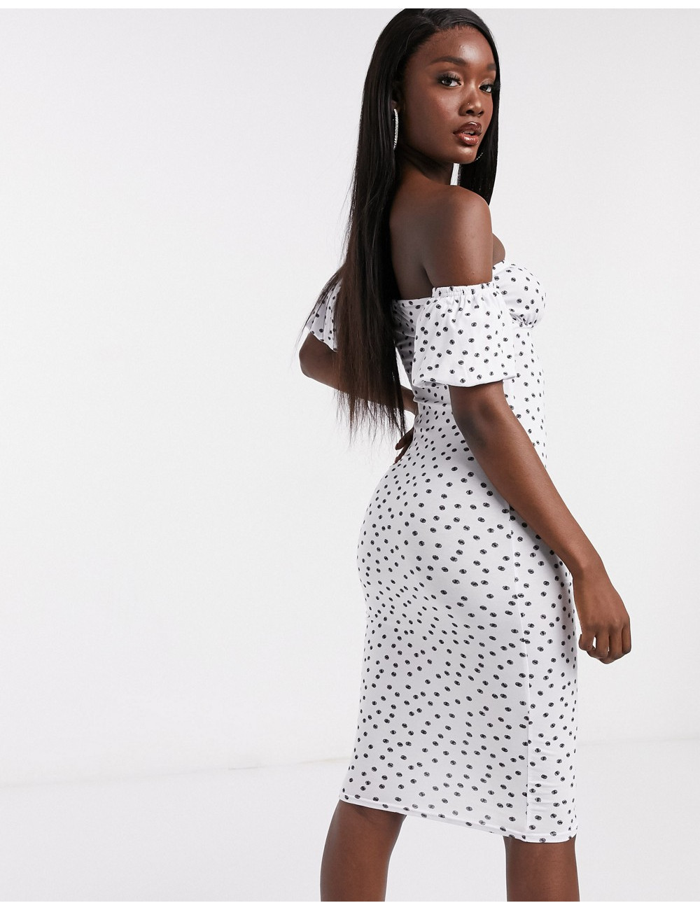 Missguided ruched bardot...