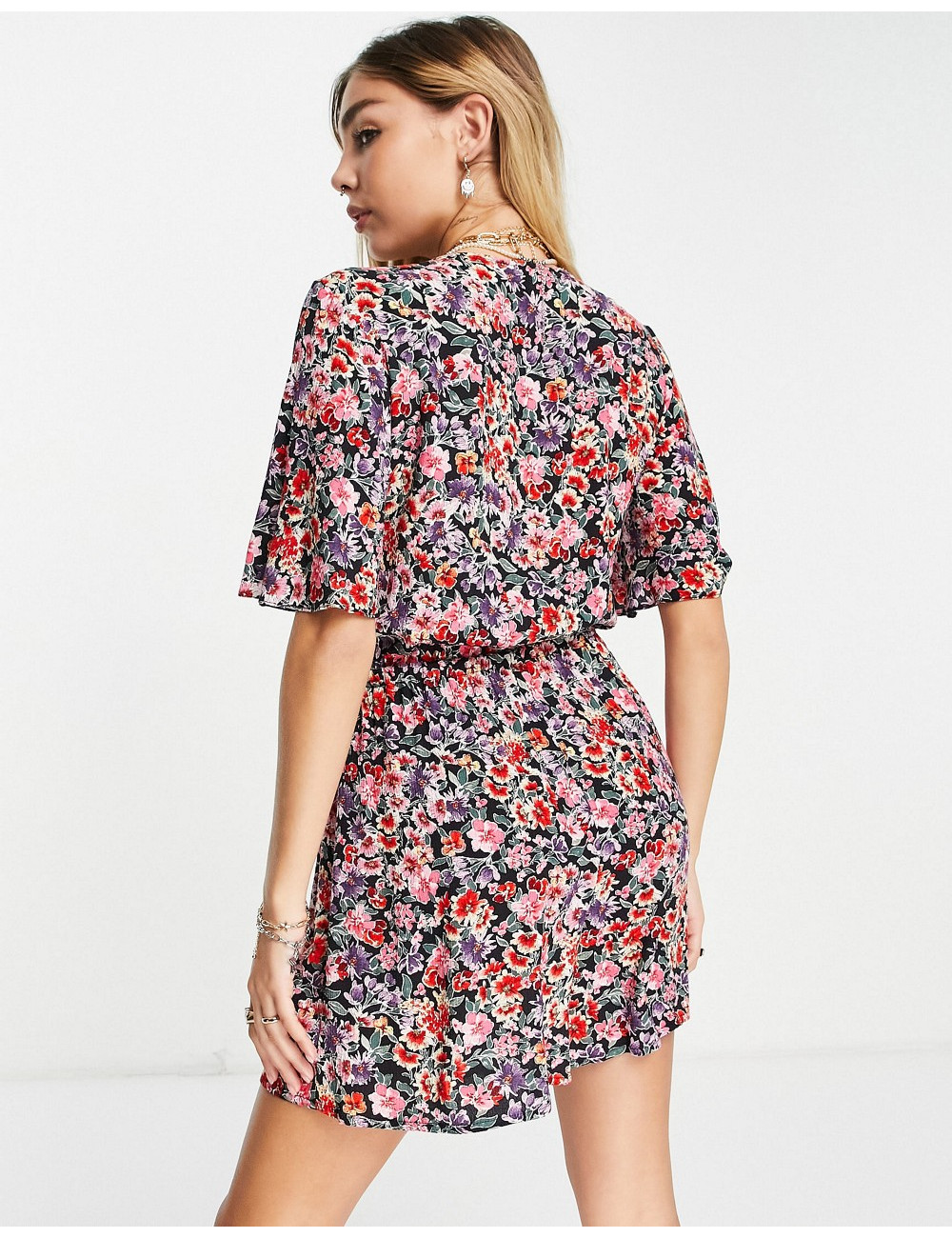 Topshop Playsuit in peony...
