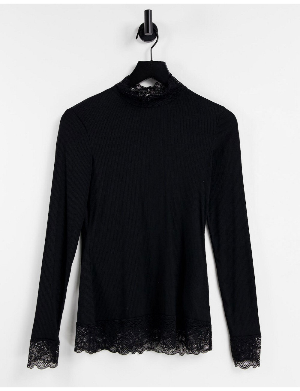 Y.A.S lace trim long sleeve...