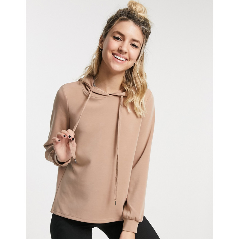 Pieces lounge hoodie in nude