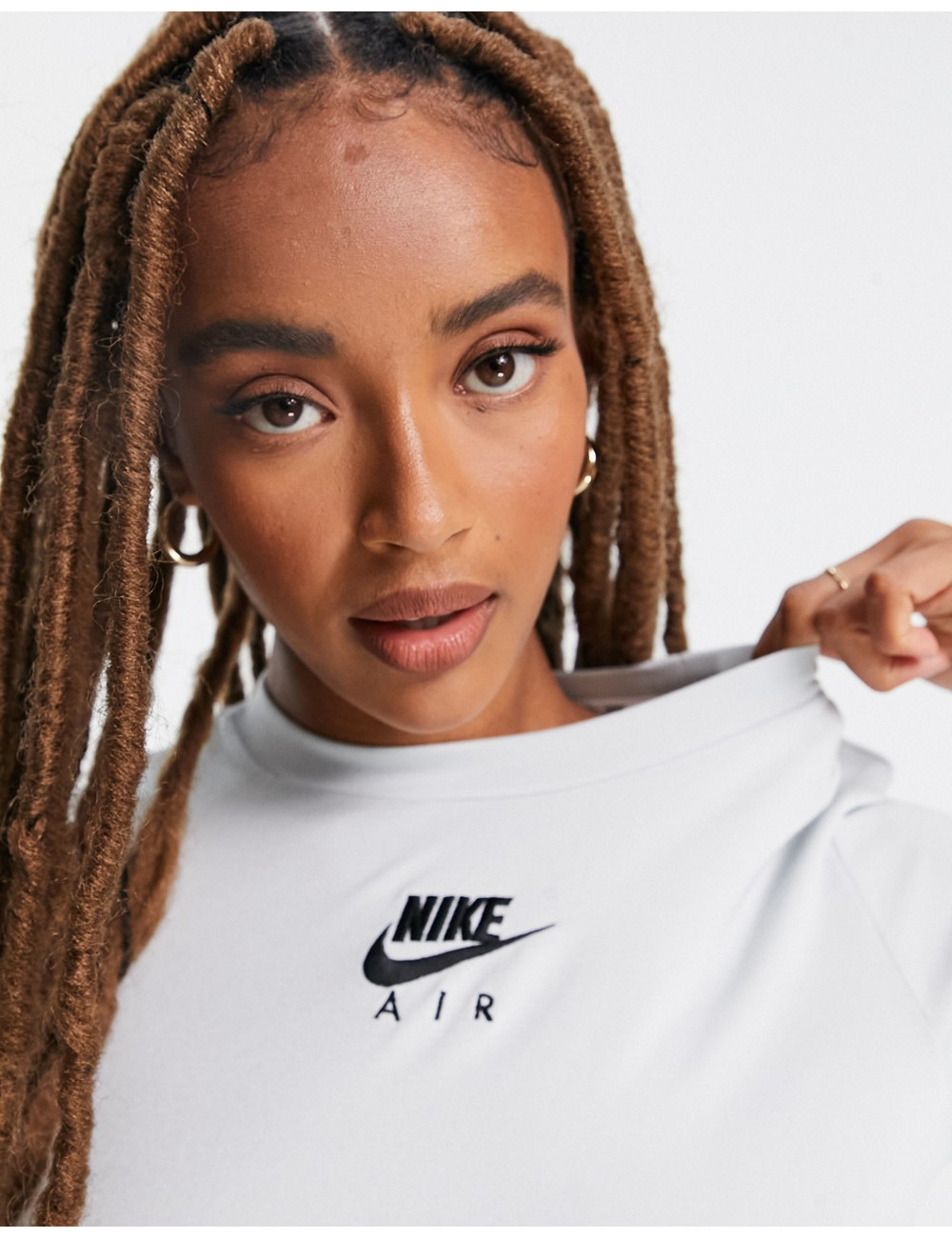 Nike Air cropped t-shirt in...