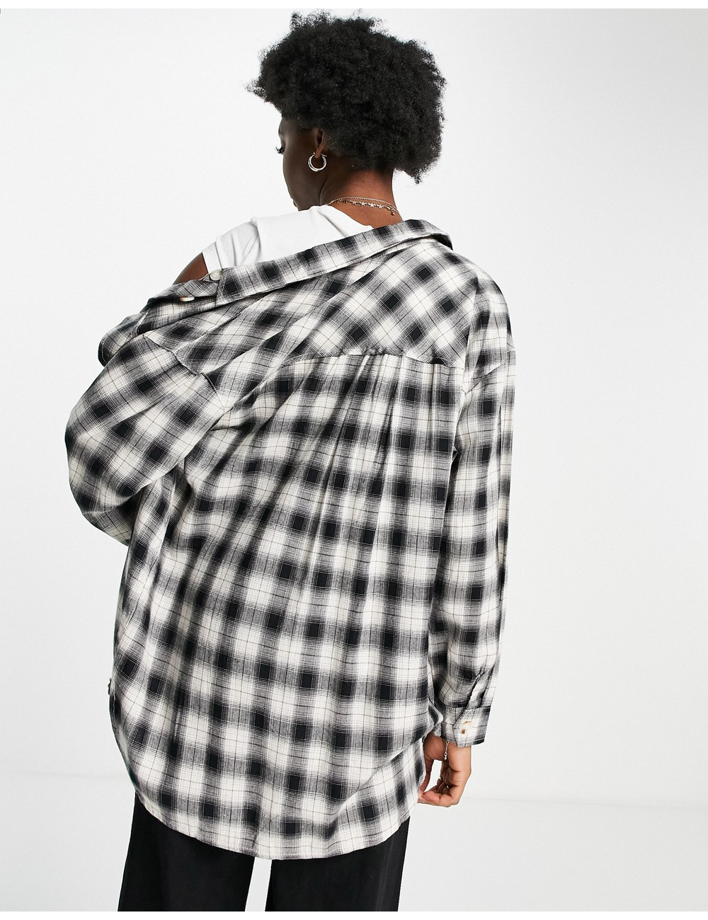 New Look check overshirt in...