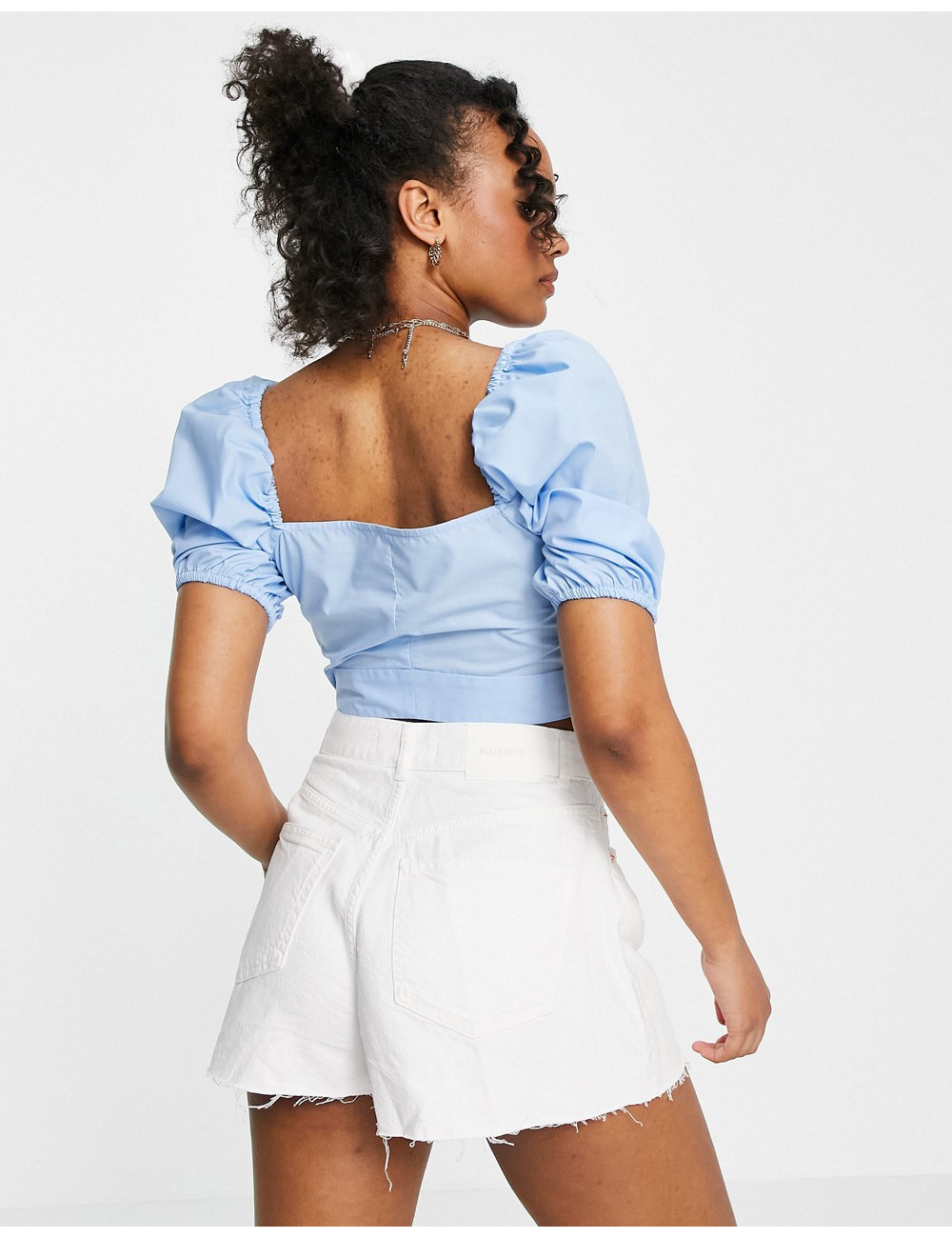 Miss Selfridge poplin puff...