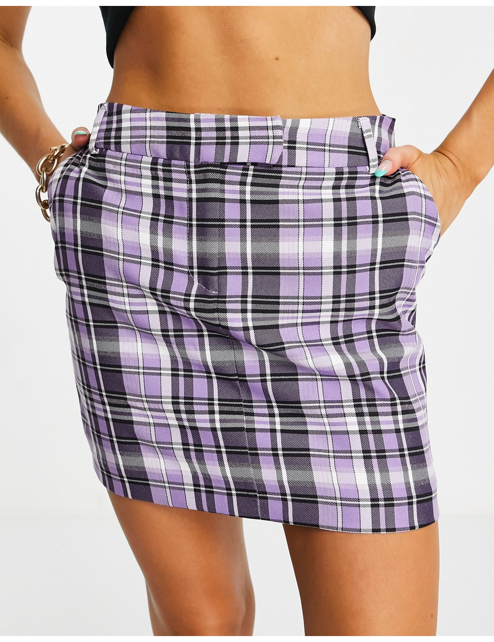 Topshop mini skirt in lilac...