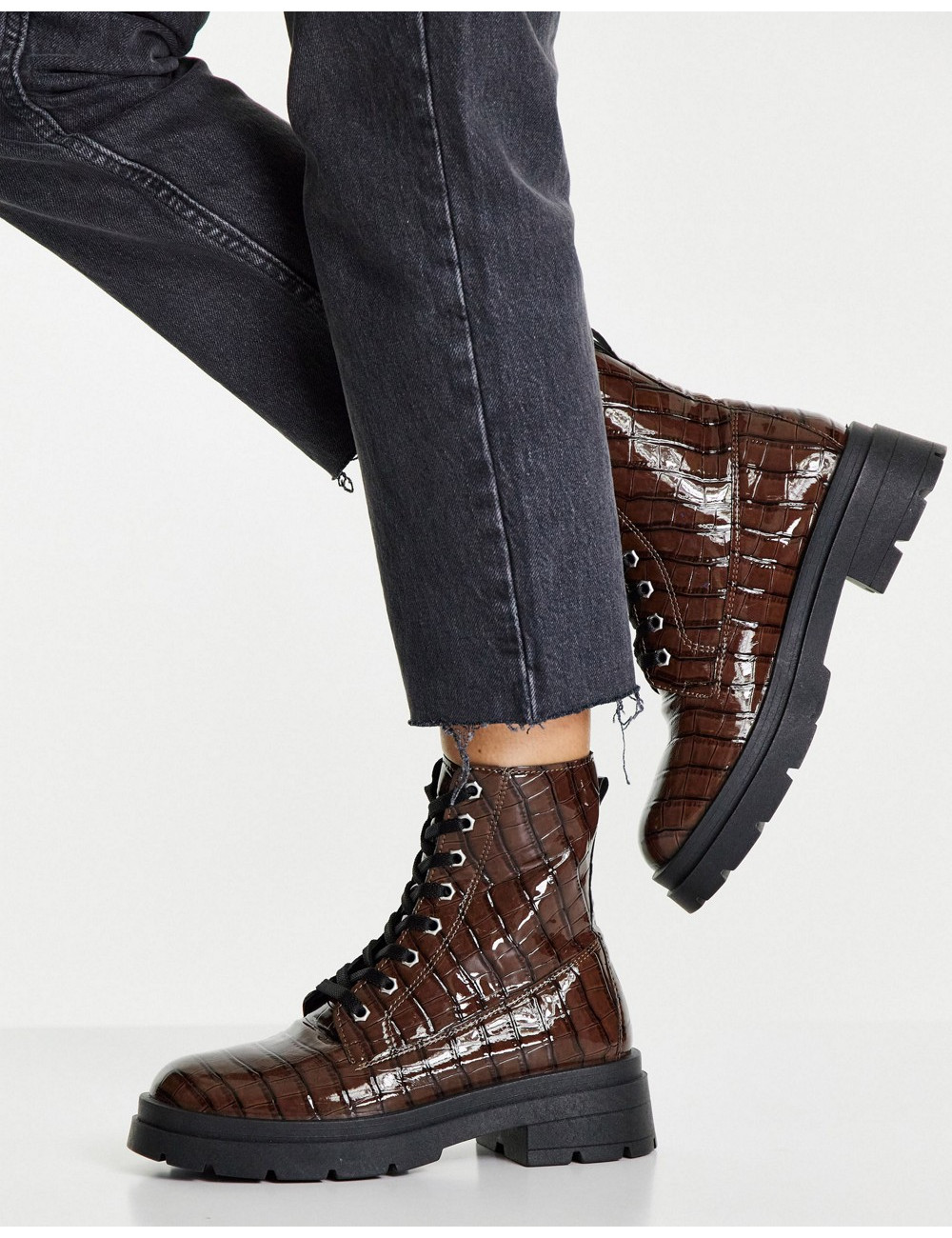 Topshop Kali lace up boot...