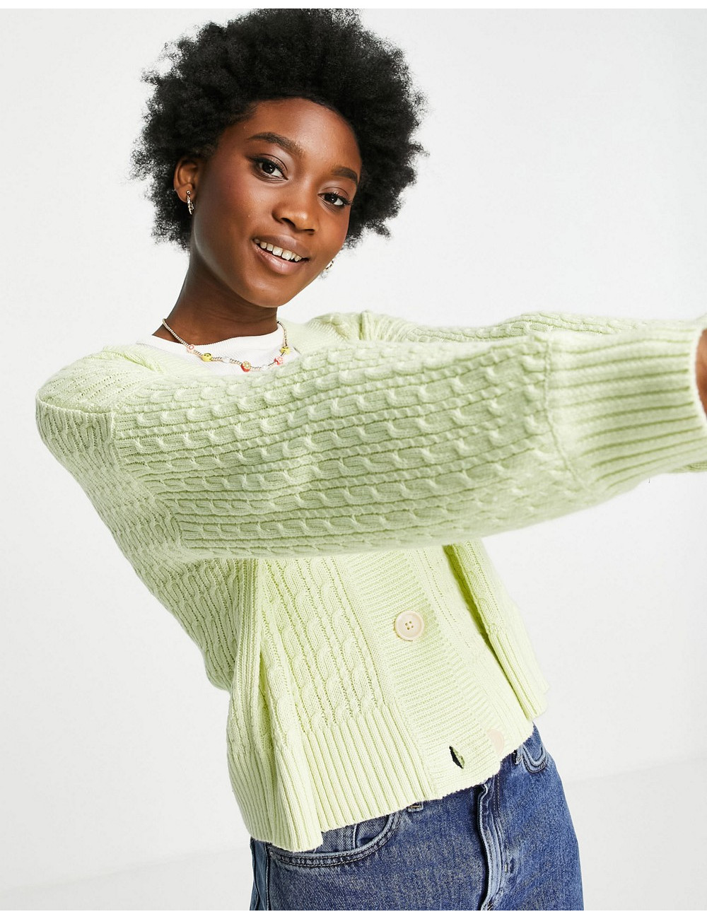 Pimkie cable knit cardigan...