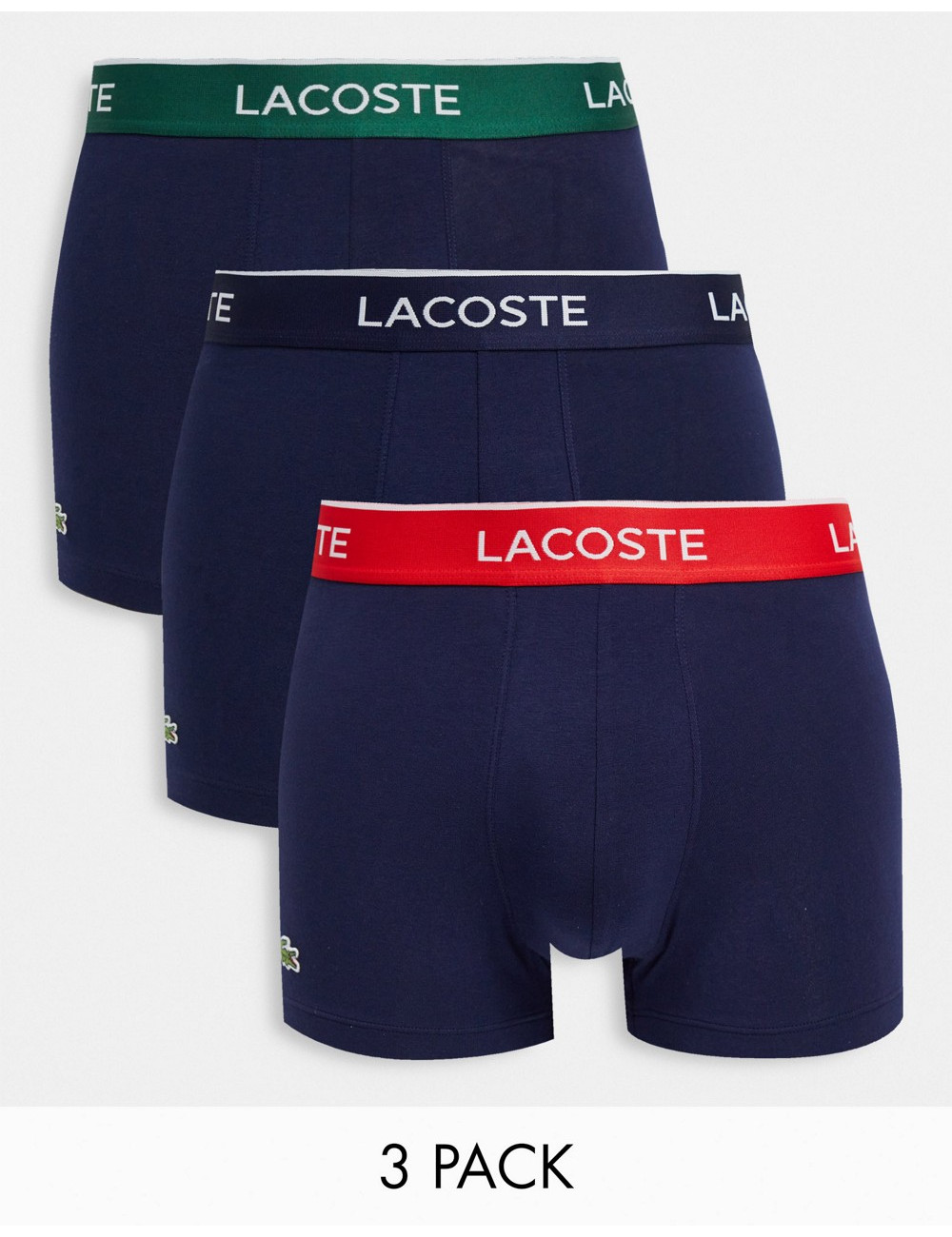 Lacoste 3 pack trunks with...