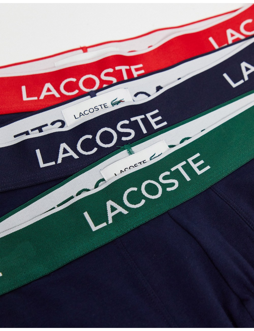 Lacoste 3 pack trunks with...
