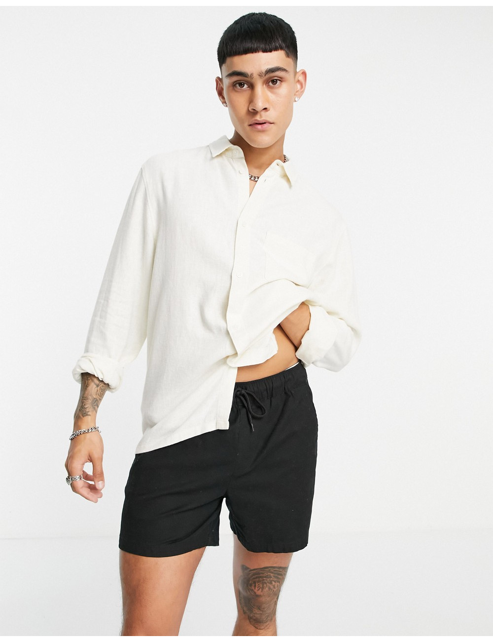 Weekday wise linen shirt in...