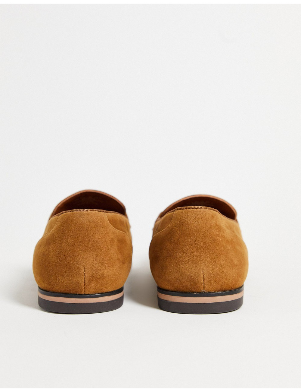 ASOS DESIGN loafers in tan...