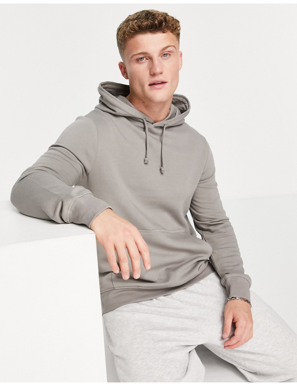 New Look hoodie in light grey