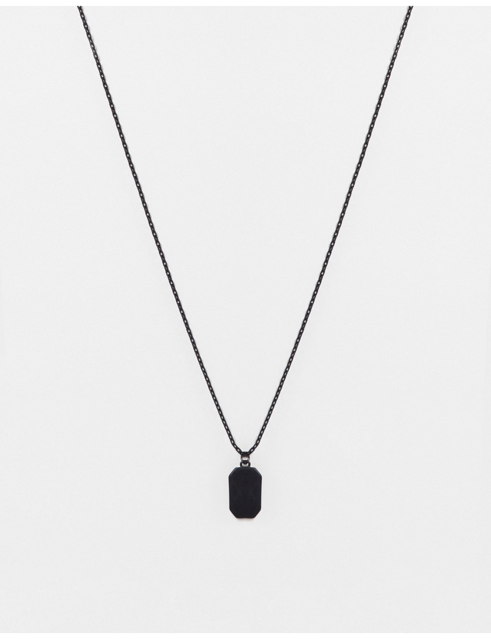 River Island dog tag necklace